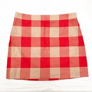 J.Crew factory plaid mini skirt